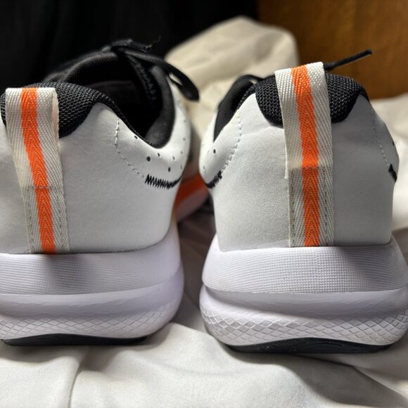 Under Armour Running Shoes – White/Black/Orange – Men’s Size 11 - Picture 7 of 9